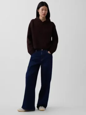 Mikina s kapucí CashSoft Oversized Shaker-Stitch