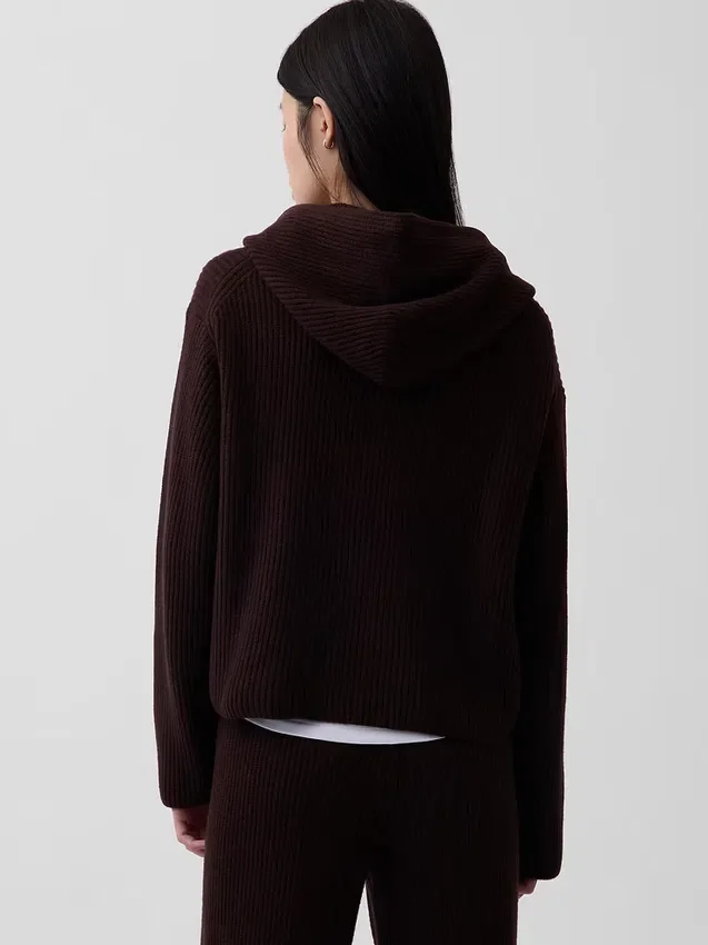 Mikina s kapucí CashSoft Oversized Shaker-Stitch