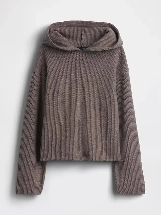 Mikina s kapucí CashSoft Oversized Shaker-Stitch
