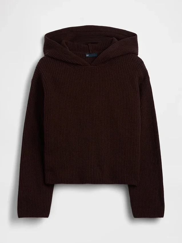 Mikina s kapucí CashSoft Oversized Shaker-Stitch