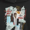 Mikina s kapucí Jean-Michel Basquiat pro batolata z materiálu Vintagesoft