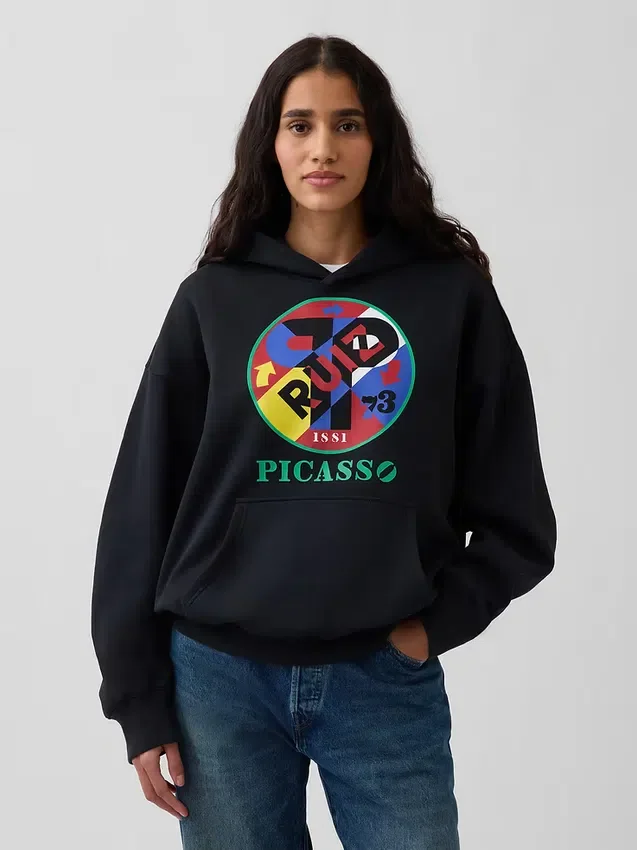 Mikina s kapucí Robert Indiana Vintagesoft Graphic