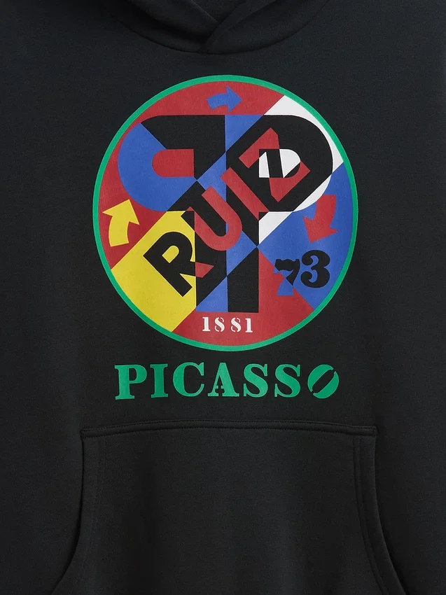 Mikina s kapucí Robert Indiana Vintagesoft Graphic