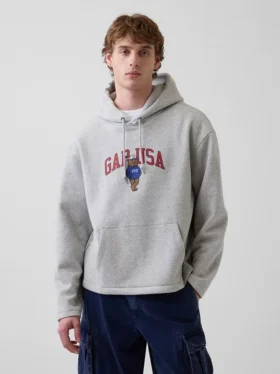 Mikina s kapucí Vintagesoft Oversized Americana Logo