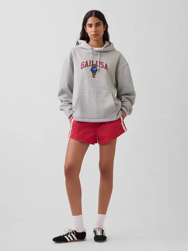 Mikina s kapucí Vintagesoft Oversized Americana Logo