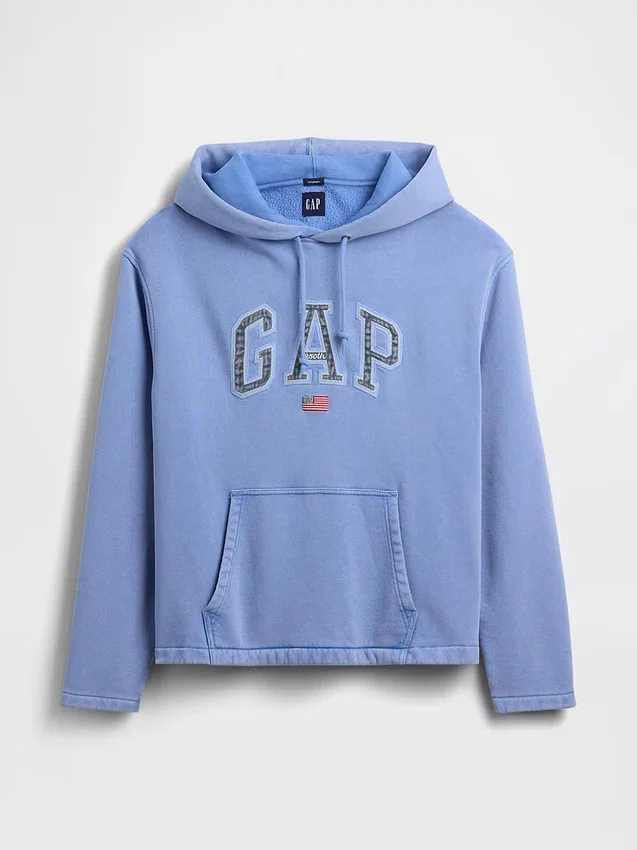 Mikina s kapucí Vintagesoft Oversized Americana Logo