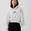 Mikina s kapucí Vintagesoft Oversized Crop Logo