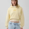 Mikina s kapucí Vintagesoft Oversized Crop Logo