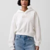 Mikina s kapucí Vintagesoft Oversized Crop Logo