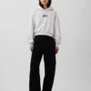 Mikina s kapucí Vintagesoft Oversized Crop Logo