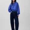 Mikina s kapucí Vintagesoft Oversized Crop Logo