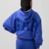 Mikina s kapucí Vintagesoft Oversized Crop Logo