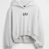 Mikina s kapucí Vintagesoft Oversized Crop Logo