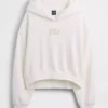 Mikina s kapucí Vintagesoft Oversized Crop Logo