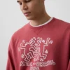 Mikina s logem Keith Haring z těžkého materiálu