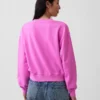 Mikina Vintagesoft s oversized střihem a výstřihem do V