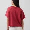 Mikina Vintagesoft Terry s oversized výstřihem do V
