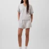 Mikina Vintagesoft Terry s oversized výstřihem do V