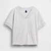 Mikina Vintagesoft Terry s oversized výstřihem do V