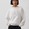 Mikina Vintagesoft Terry s vysokým límcem a logem v oversized střihu