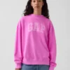 Mikina Vintagesoft Terry s vysokým límcem a logem v oversized střihu