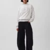 Mikina Vintagesoft Terry s vysokým límcem a logem v oversized střihu