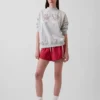 Mikina Vintagesoft Terry s vysokým límcem a logem v oversized střihu