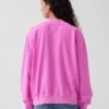 Mikina Vintagesoft Terry s vysokým límcem a logem v oversized střihu