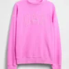 Mikina Vintagesoft Terry s vysokým límcem a logem v oversized střihu