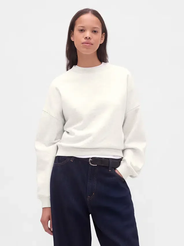 Mikina Vintagesoft Wedge s kulatým výstřihem