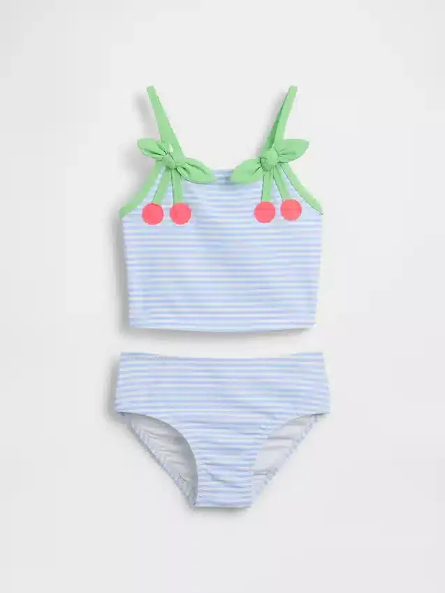 Miminka a Batolata, dvoudílné plavky Cherry Gingham