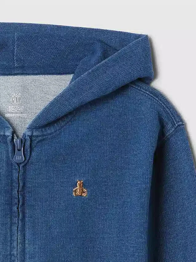 Miminka a Batolata mikina s kapucí Vintagesoft Relaxed Zip