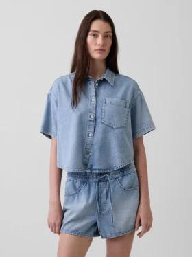 Mimořádně měkká džínová košile v oversized střihu