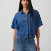 Mimořádně měkká džínová košile v oversized střihu