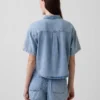 Mimořádně měkká džínová košile v oversized střihu