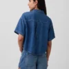 Mimořádně měkká džínová košile v oversized střihu