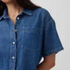 Mimořádně měkká džínová košile v oversized střihu