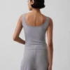 Mini žebrované krajkové pyžamové tílko s výstřihem Henley