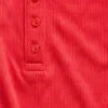 Mini žebrované krajkové pyžamové tílko s výstřihem Henley