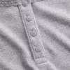 Mini žebrované krajkové pyžamové tílko s výstřihem Henley