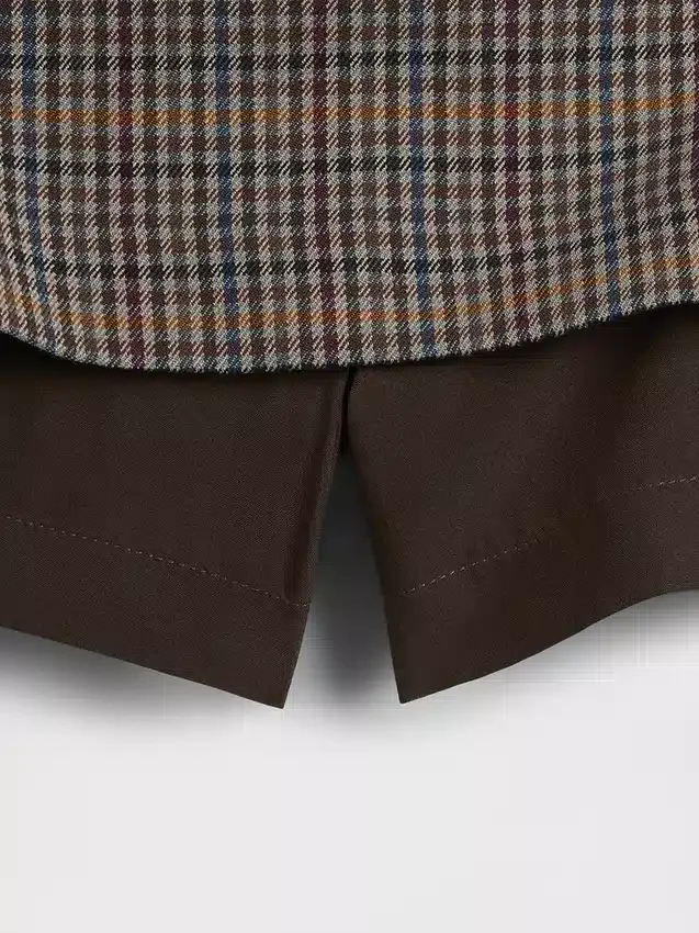 Mini sukně s rybí kostkou