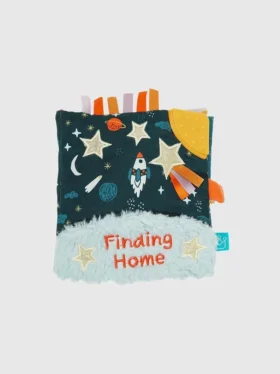 Měkká šustivá knižka „Little Rocket Finds Home“