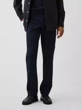 Moderní rovné khaki kalhoty