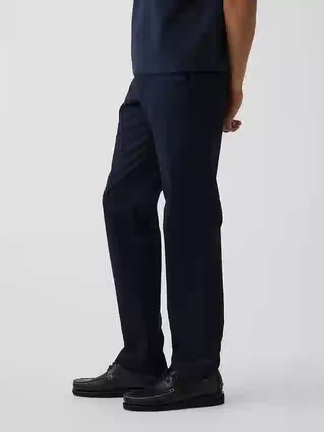 Moderní rovné khaki kalhoty