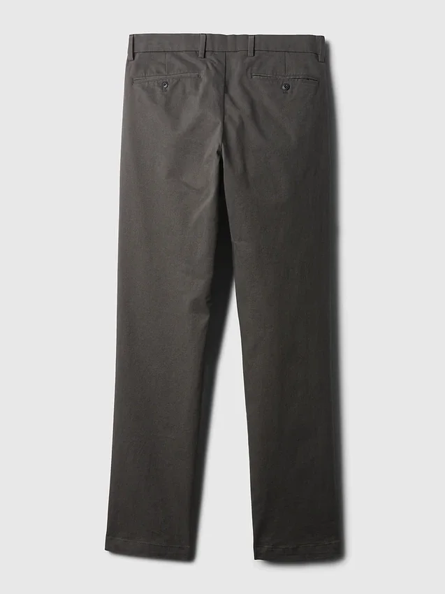 Moderní rovné khaki kalhoty