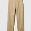 Moderní volné khaki kalhoty