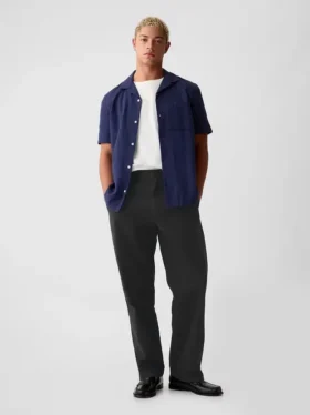 Moderní volné khaki kalhoty ve stylu 90. let
