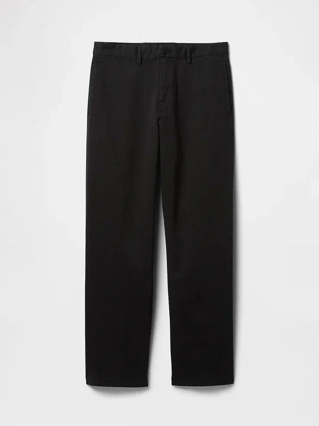Moderní volné khaki kalhoty ve stylu 90. let