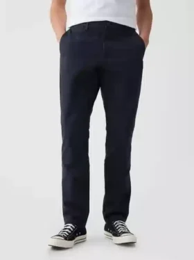 Moderní zúžené khaki kalhoty
