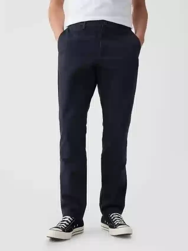 Moderní zúžené khaki kalhoty